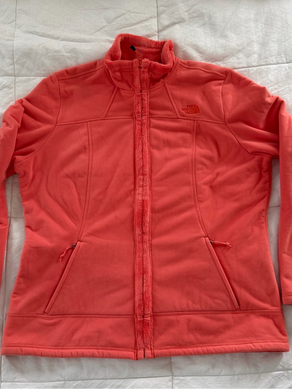 The North Face Women's Osito XL Coral Plush Fleece Full Zip Jacket Soft Cozy EUC